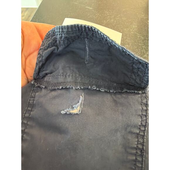 Caribbean Joe 100% Cotton navy twill capri pants 14 - Picture 8 of 8